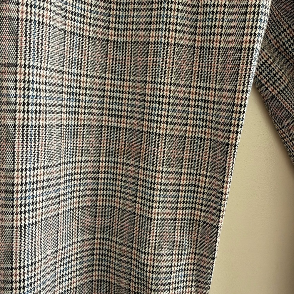 Zara Gray Plaid Slim Fit Pants Size Medium - Picture 7 of 7